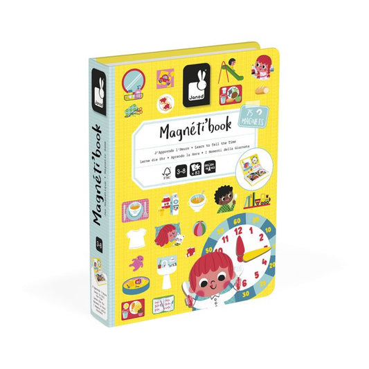 Janod - Magnetic Book: Aprende as Horas