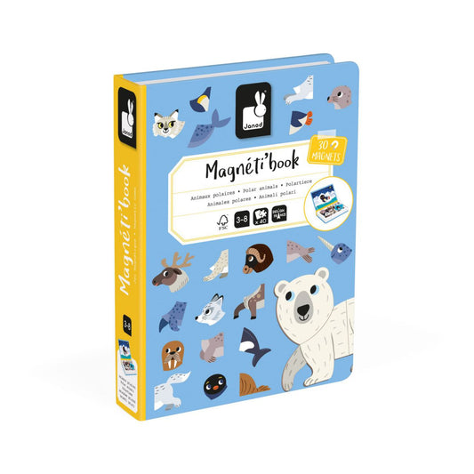 Janod - Magnetic Book: Animais do Gelo