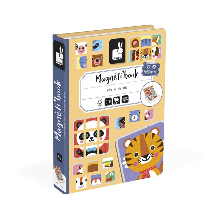 Janod - Magnetic Book: Mix & Match