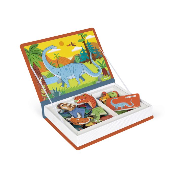 Janod - Magnetic Book: Dinossauros