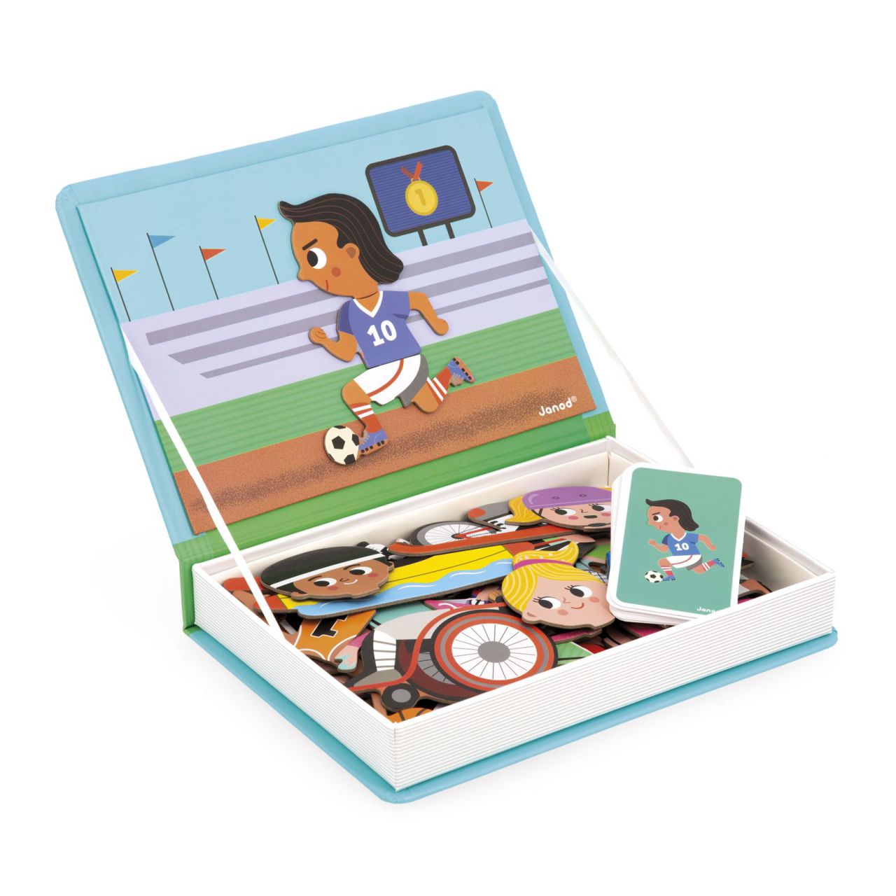 Janod - Magnetic Book: Desporto