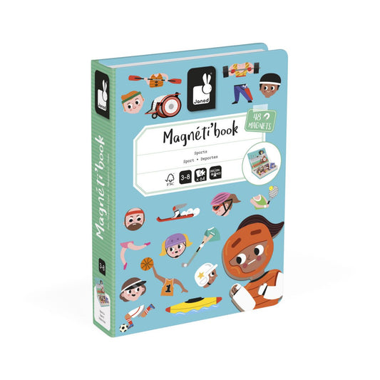 Janod - Magnetic Book: Desporto