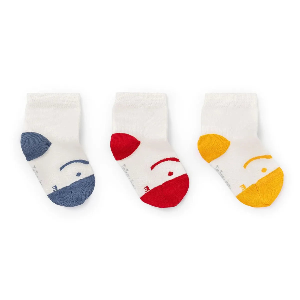 Tip Toey Joey - Kit de 3 meias barefoot Multicor