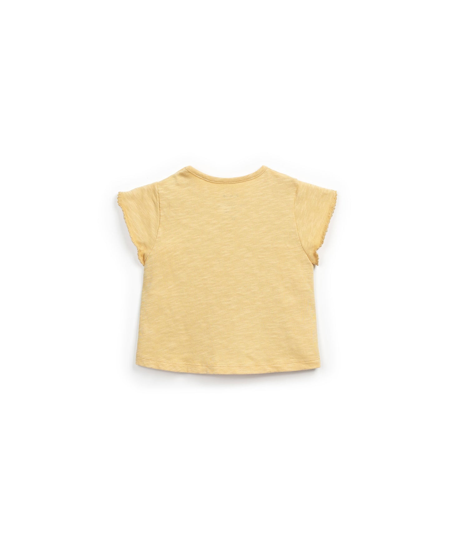 T-shirt com botões no ombro amarelo - Play Up