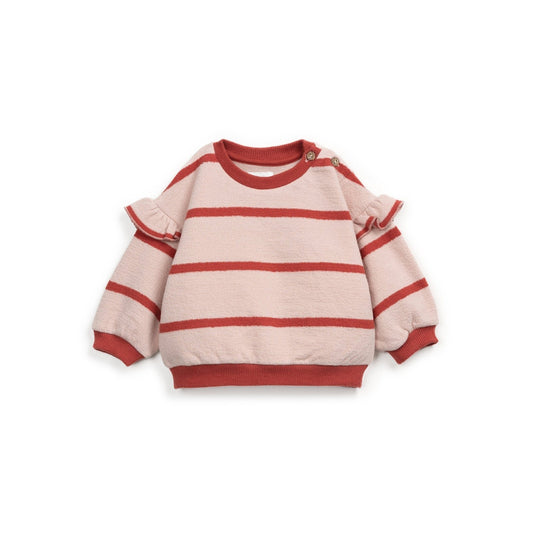 Play Up - Camisola de Folhos Riscas Rosa