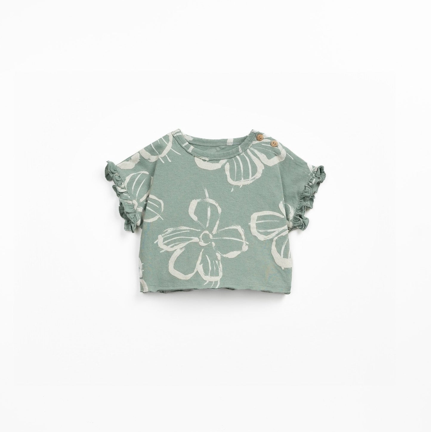 Play Up - T-Shirt Estampado Flores Verde