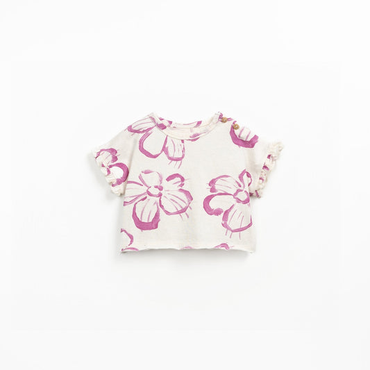 Play Up - T-Shirt Estampado Flores Rosa