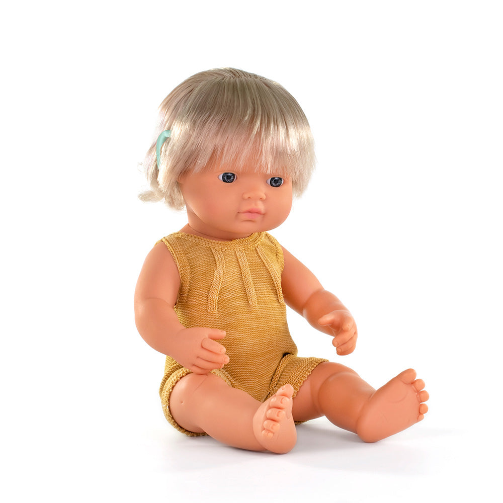 Miniland - Caucasian Doll with Cochlear Implant 38 cm