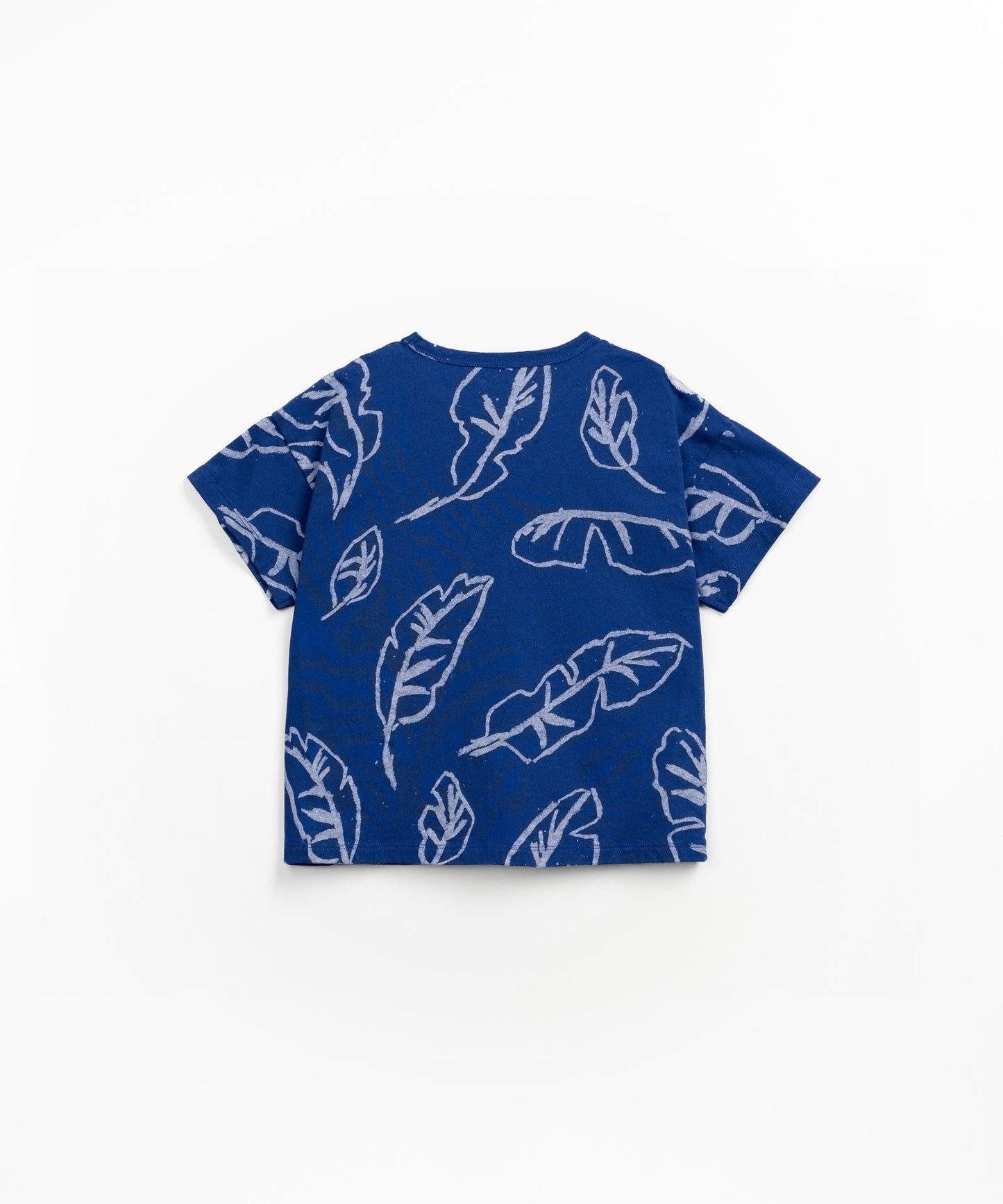 Play Up - T-shirt Estampado Folha Azul