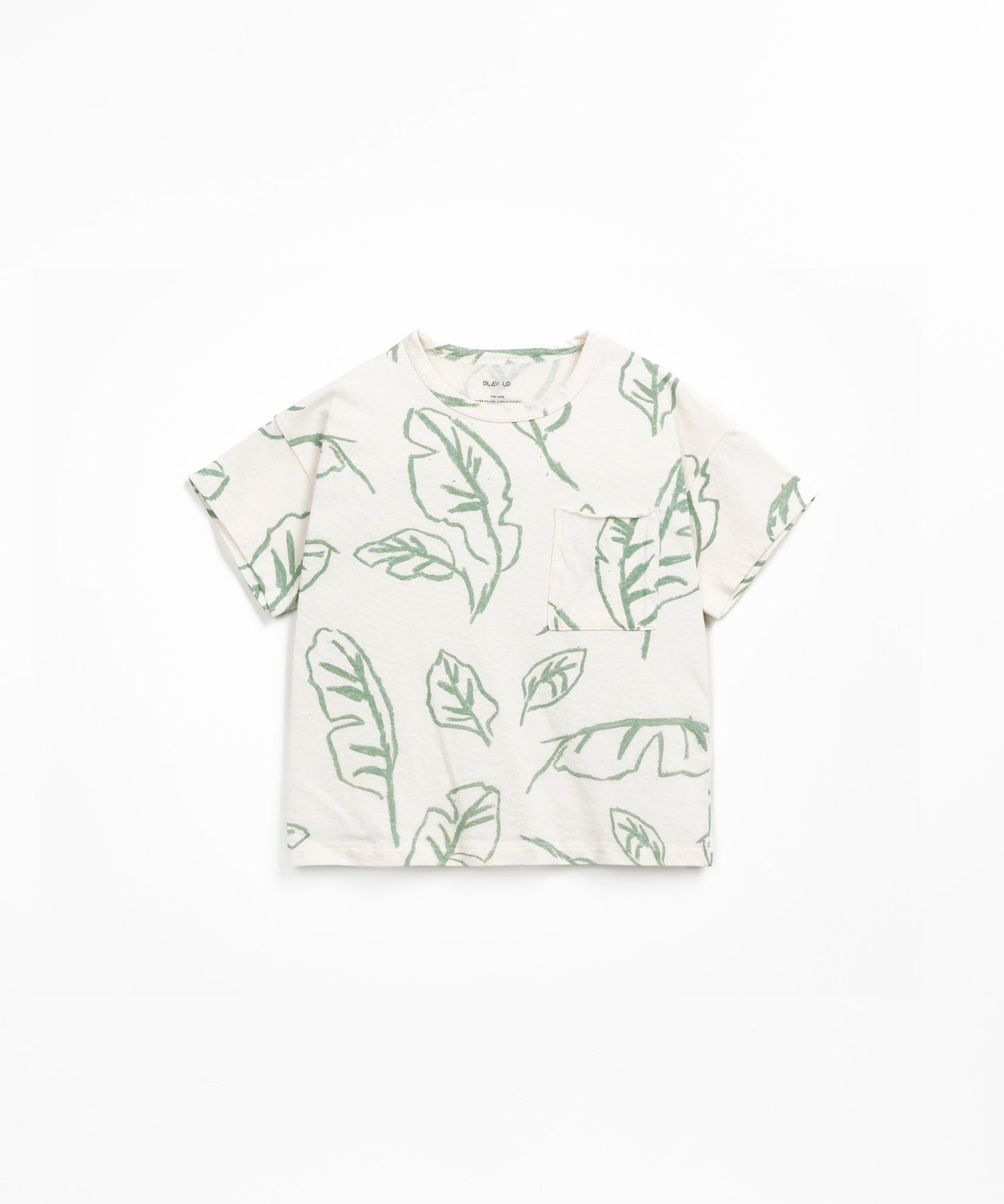 Play Up - T-shirt Estampado Folha Verde