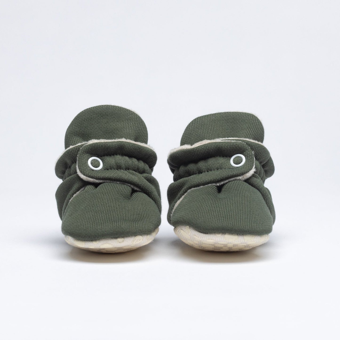 Baby Booties Fluffy Olive Treat