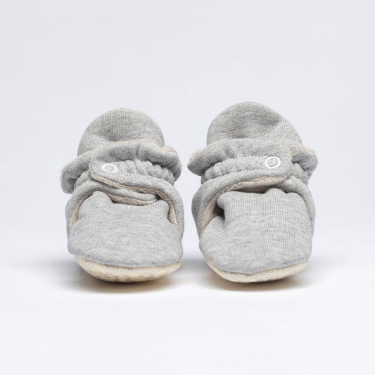 Baby Booties Fluffy Silver Pavlova - Zás Trás for Babies