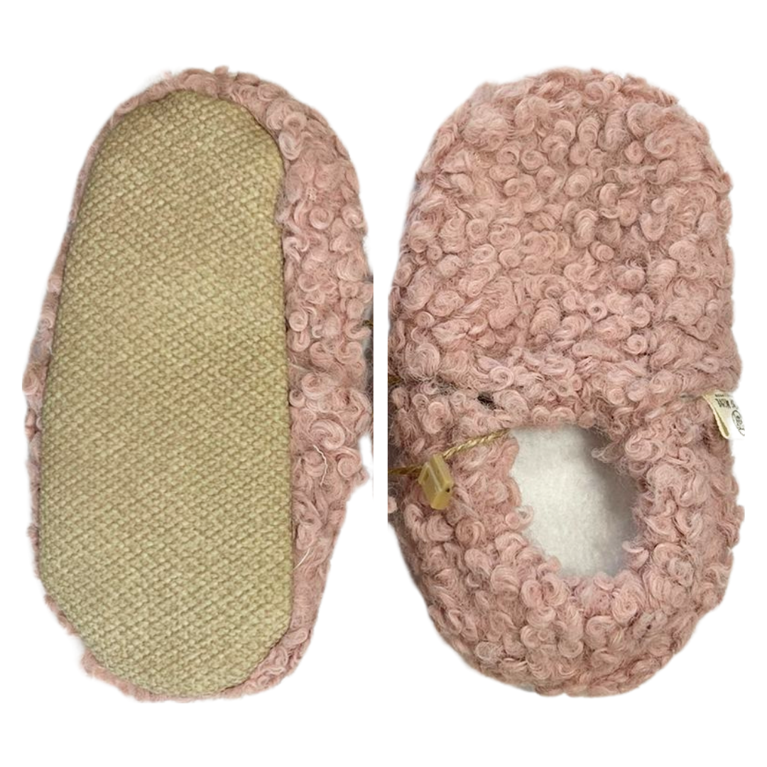 Pantufas Minimalistas Felpudas Rosa