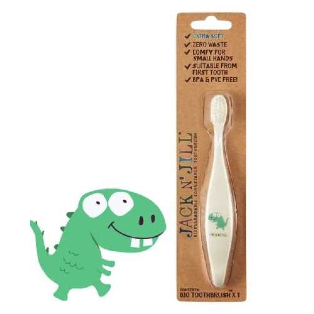 Escova de dentes biodegradável Dinossauro - Jack & Jill