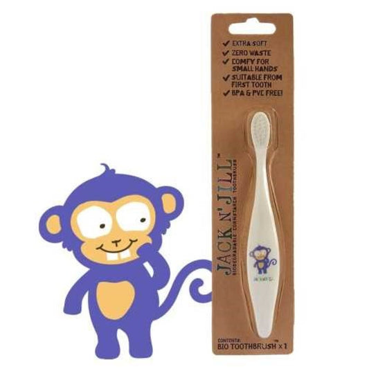 Escova de dentes biodegradável Macaco - Jack & Jill