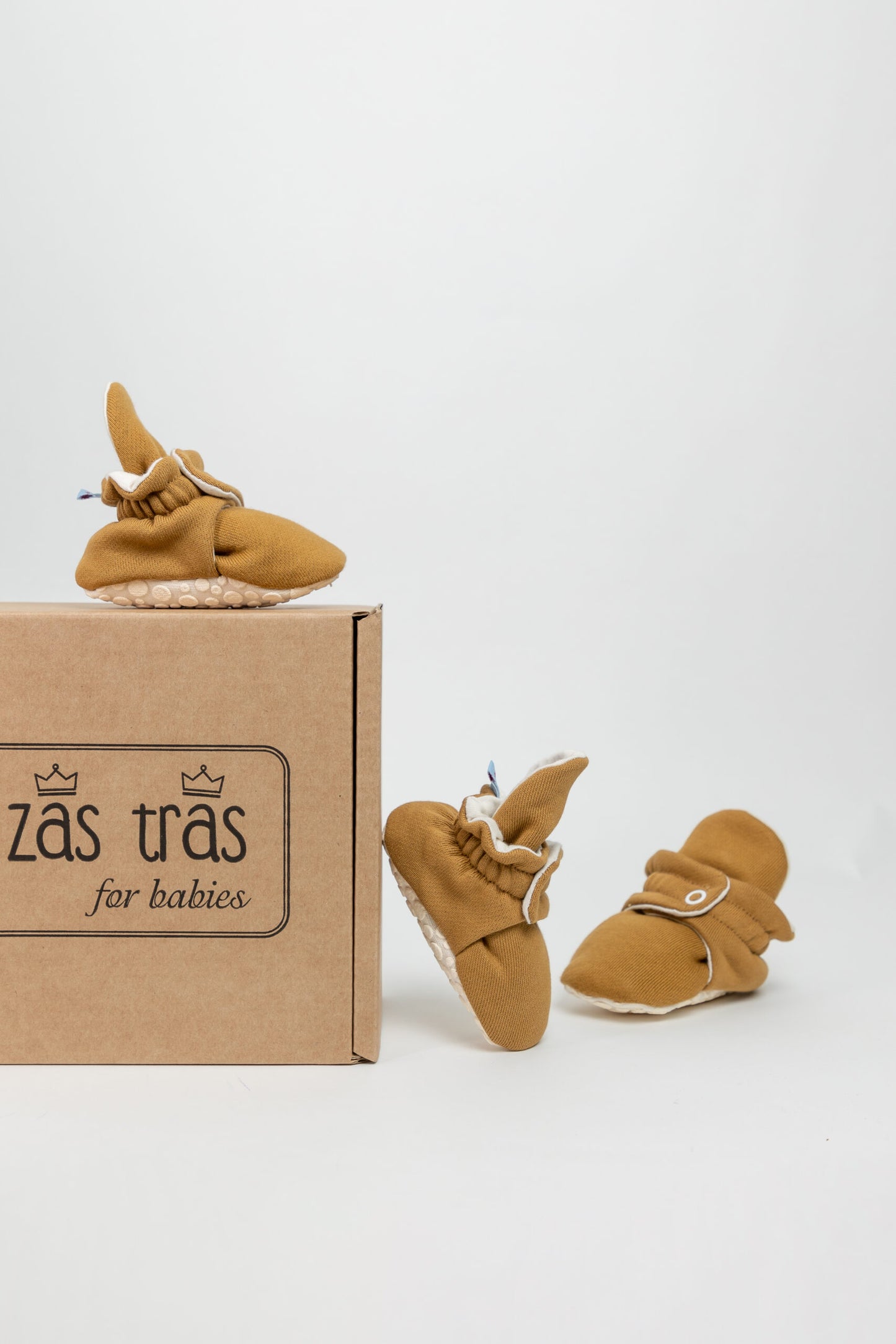 Baby Booties Honey Mustard (inverno) - Zás Trás for Babies