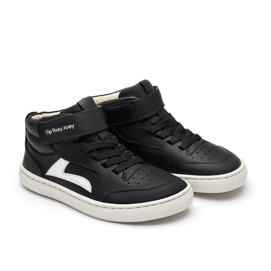 Tip Toey Joey - Ténis Landy High-top Black (run&play)