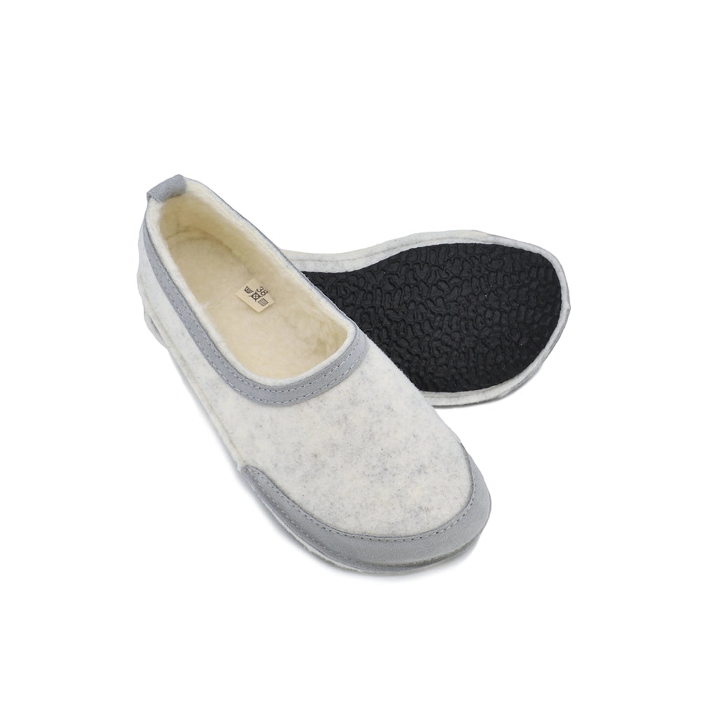 OmaKing - Pantufas barefoot Grey&White