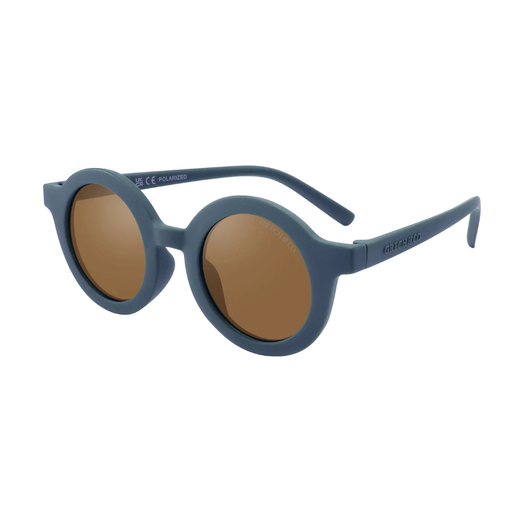 Óculos de sol flexíveis redondos polarizados Desert Teal  (18 a 8 anos) - Grech & Co.