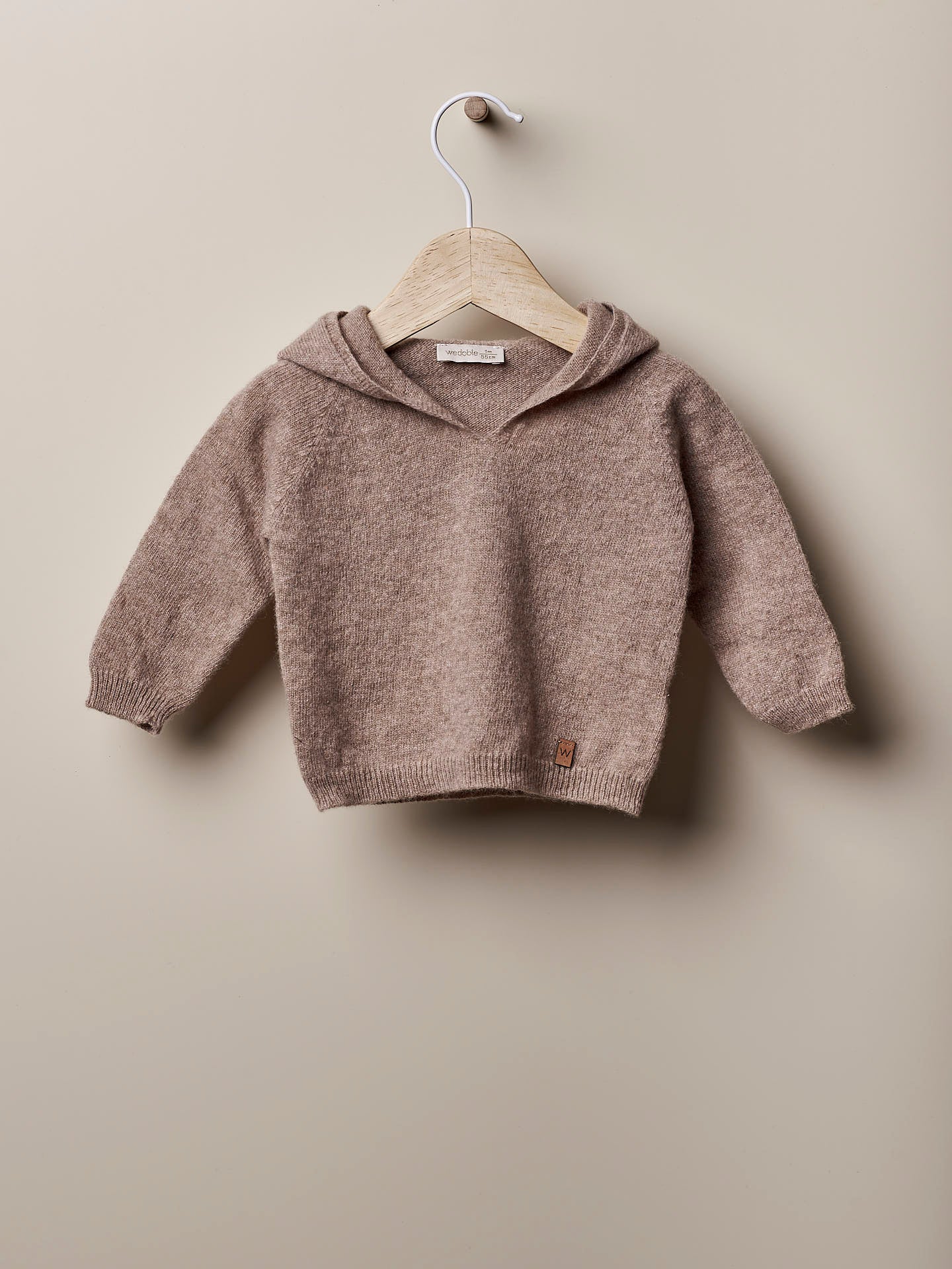 Wedoble - Brown wool hooded sweater