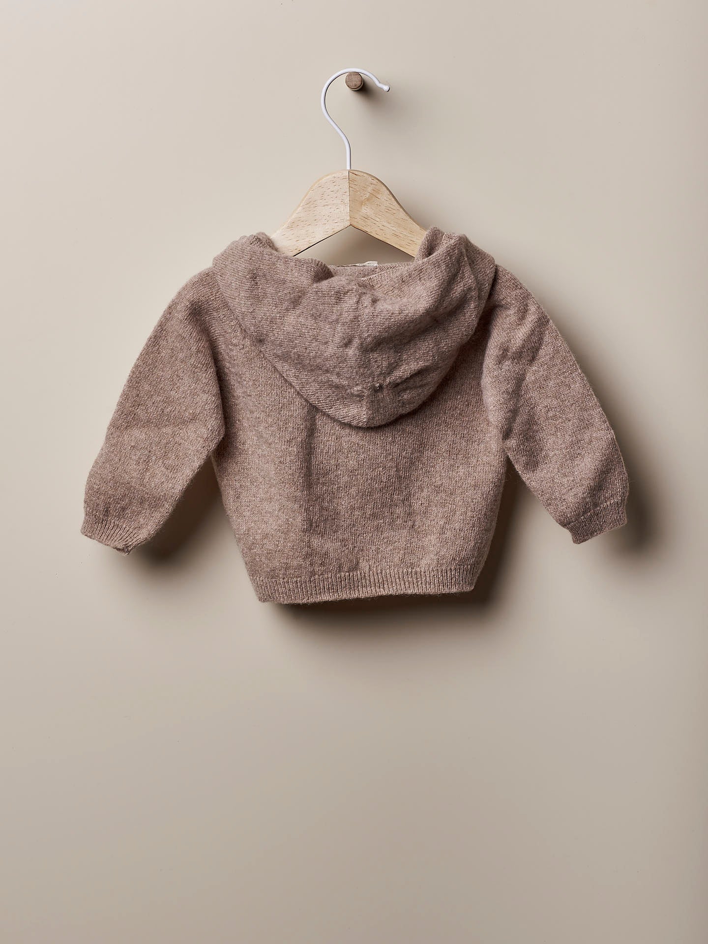 Wedoble - Brown wool hooded sweater