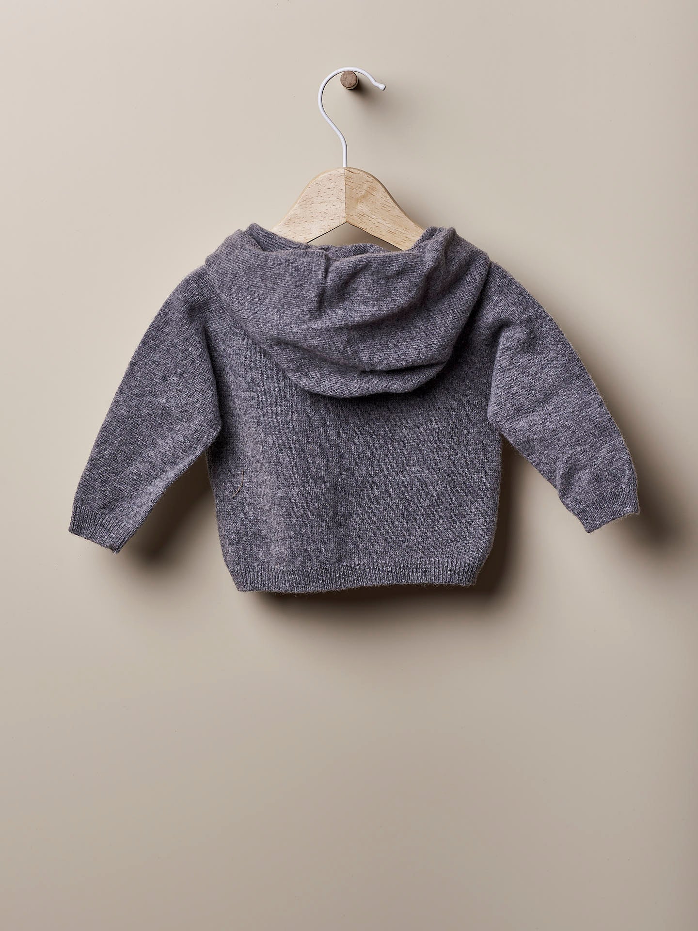 Wedoble - Gray wool hooded sweater