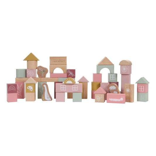 Cubos de Construção Pink - Little Dutch