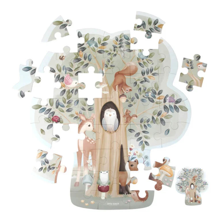 Little Dutch - Puzzle de chão Forest Friends XXL