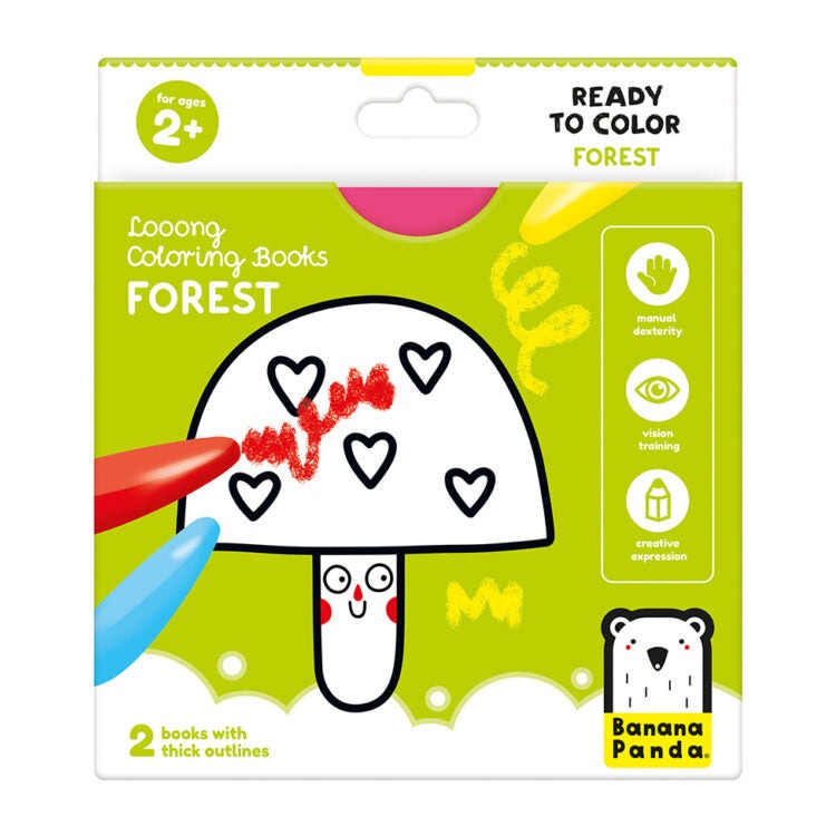 Looong Coloring Book - Floresta +2 - Banana Panda