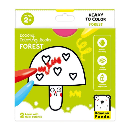 Banana Panda - Looong Coloring Book - Forest 2+