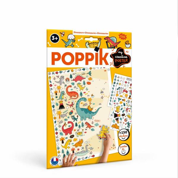 Poppik - Poster e Stickers Creative Dinosaurs
