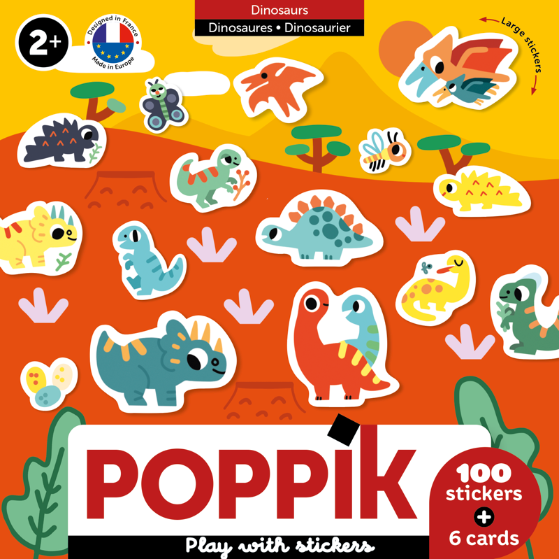 Poppik - Sticker Cards Dinosaurs