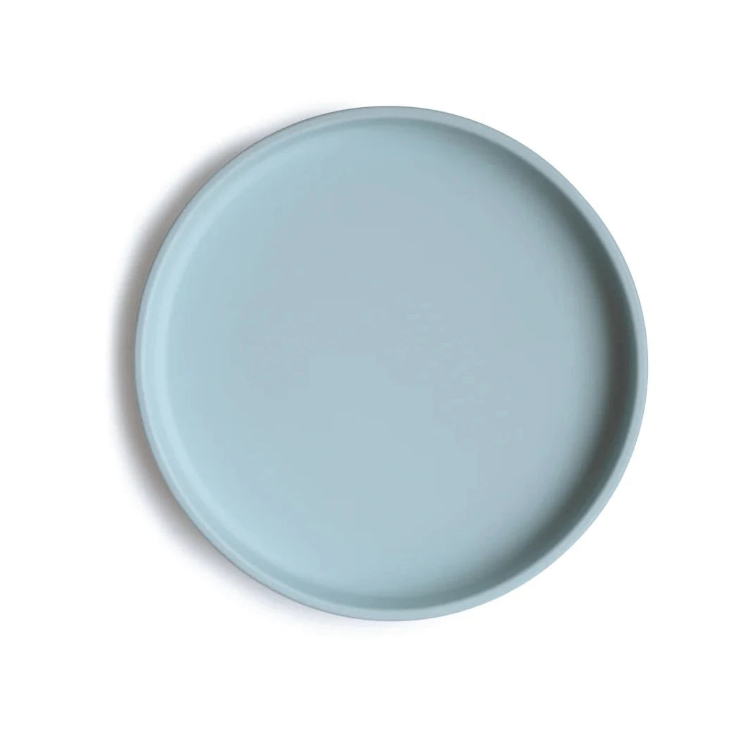 Powder Blue suction cup plate - Mushie