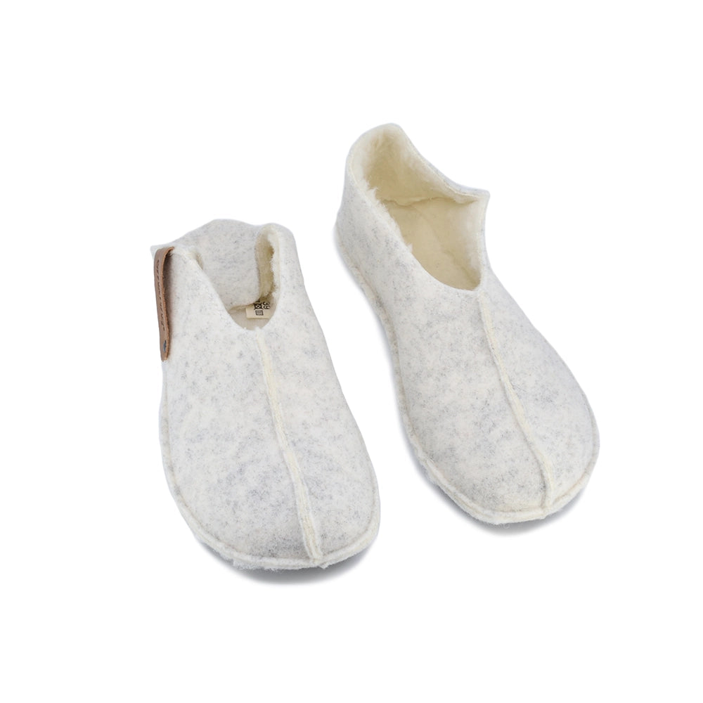 OmaKing - Pantufas barefoot White Wool (Adulto)