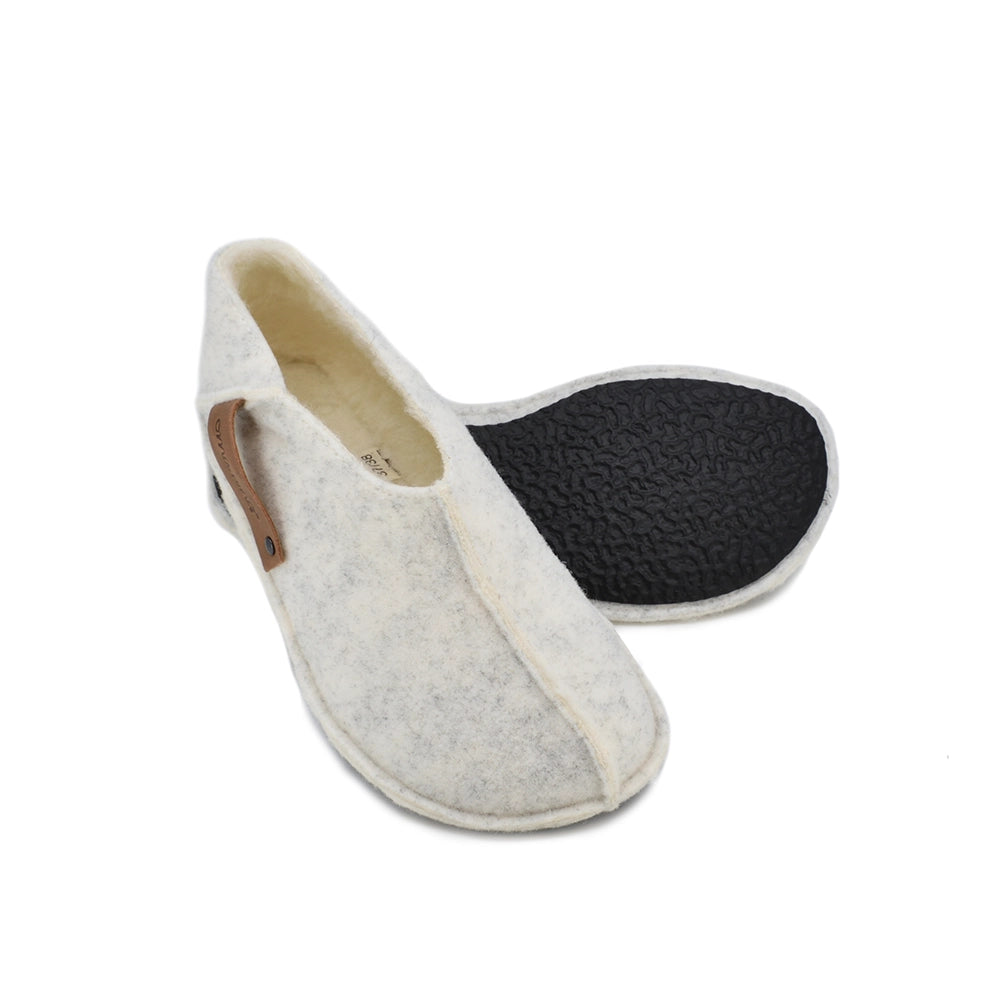 OmaKing - Pantufas barefoot White Wool (Adulto)