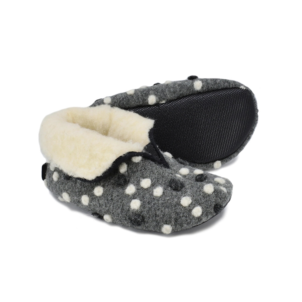 OmaKing - Pantufas barefoot Lambswool Grey