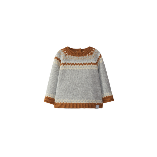 Camisola tricotada Cinza - Snug