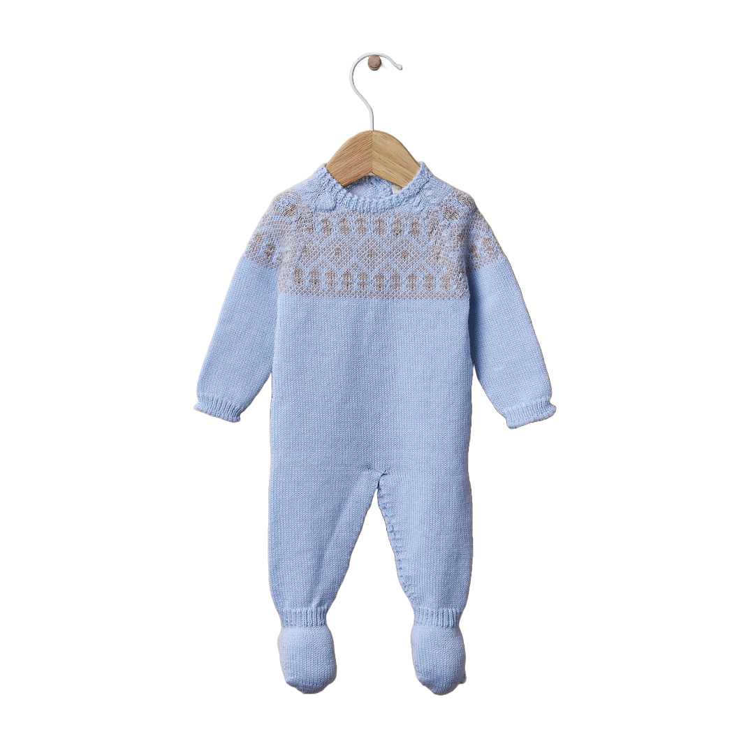 Babygrow tricotado Azul - Wedoble
