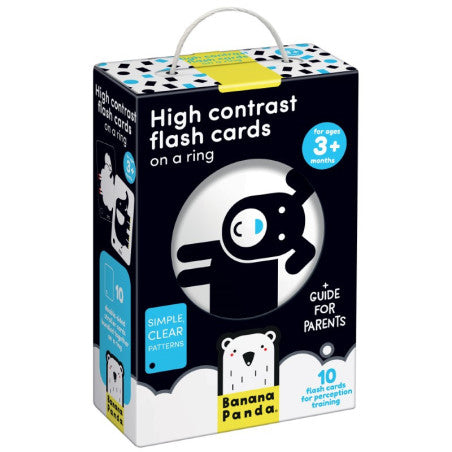 Flashcards Alto Contraste com Argolas +3m - Banana Panda