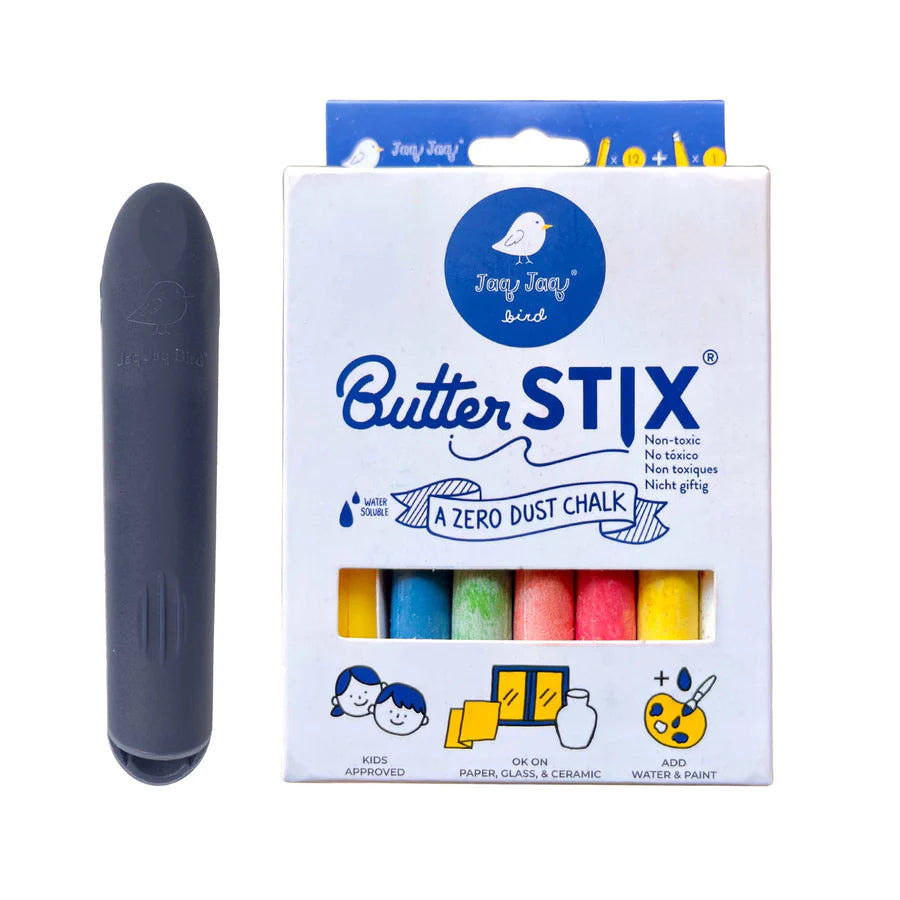 ButterStix 12 Giz + Porta Giz - Jaq Jaq Bird