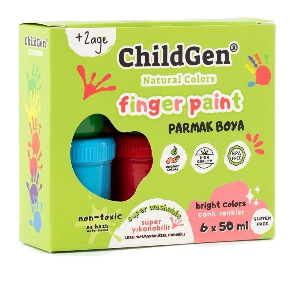 Finger paints (Set of 6 pots) - ChildGen