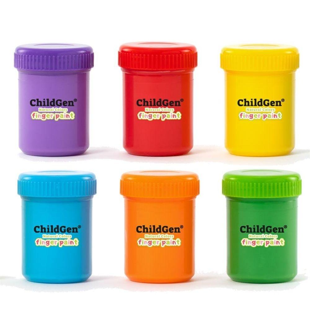 Tintas para os dedos (Set de 6 potes) - ChildGen