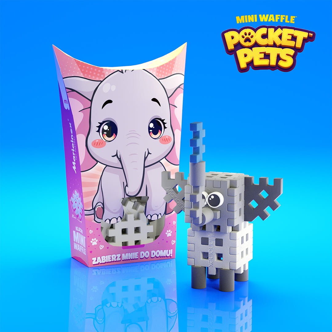 Marioinex - Mini Waffle Pocket Pets Elefante