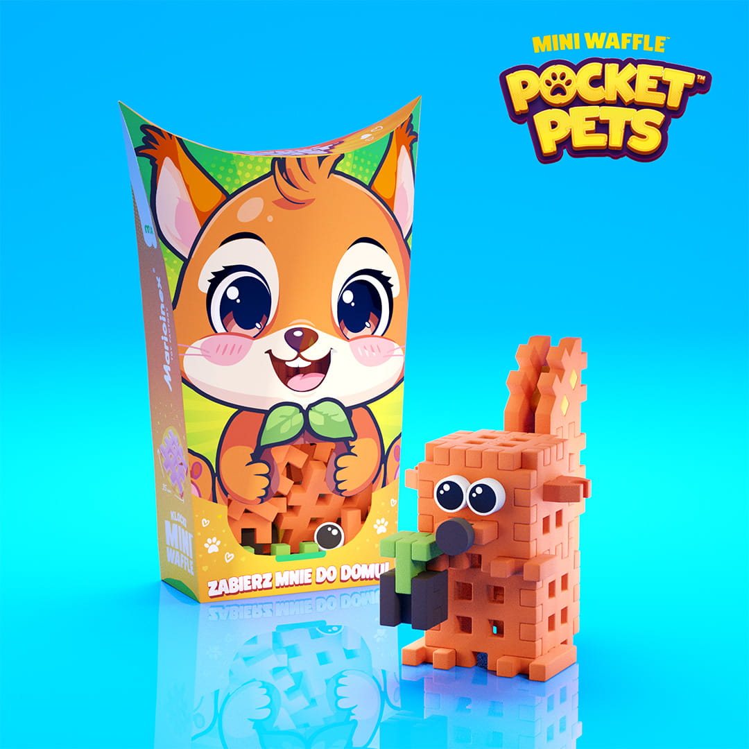 Marioinex - Mini Waffle Pocket Pets Esquilo