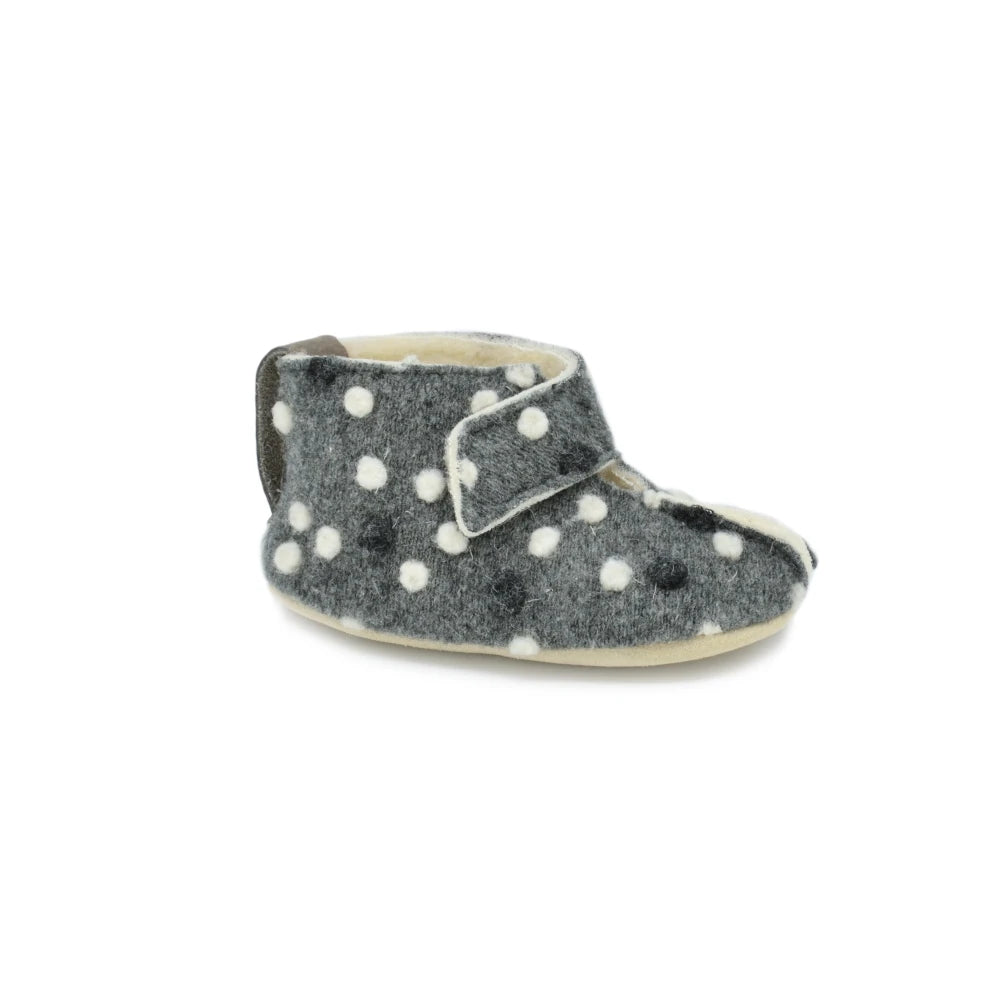 OmaKing - Pantufas barefoot Grey&Dots