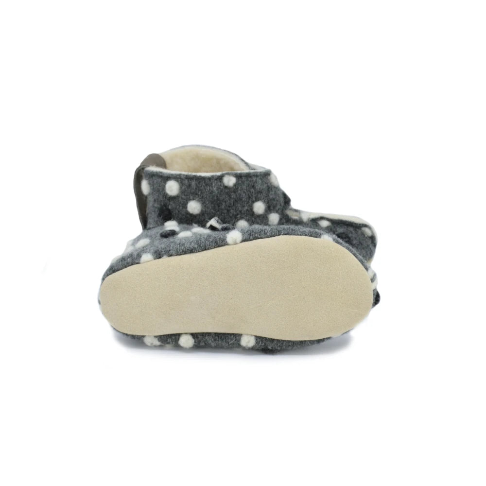 OmaKing - Pantufas barefoot Grey&Dots