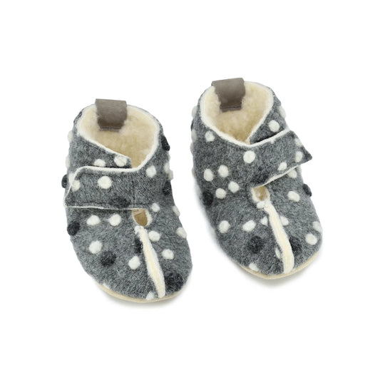 OmaKing - Pantufas barefoot Grey&Dots