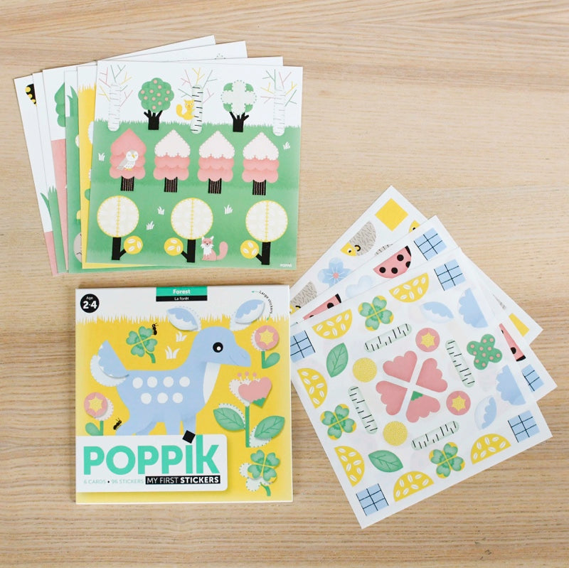 Poppik - Sticker Cards Baby Forest Animals