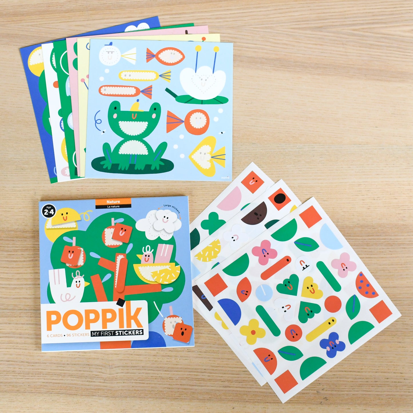 Poppik - Sticker Cards Baby Nature