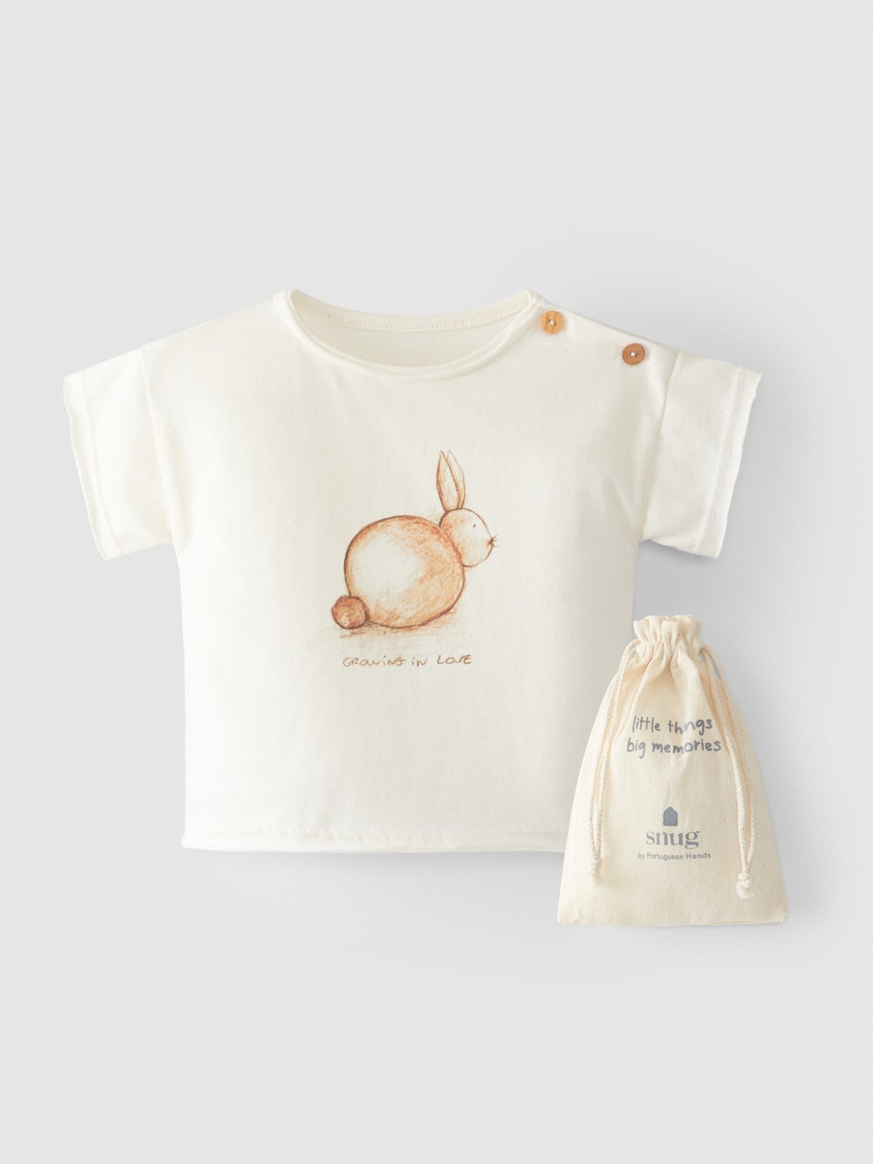 T-shirt coelho com saco de oferta - Snug
